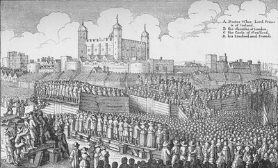 Strafford grófjának kivégzése a Tower Hillen, Londonban, 1641. május 12-én 1903. alkotó: Unbekannt