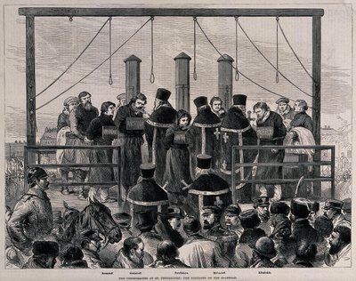 A nihilisták kivégzése, 1881 körül alkotó: Unbekannt