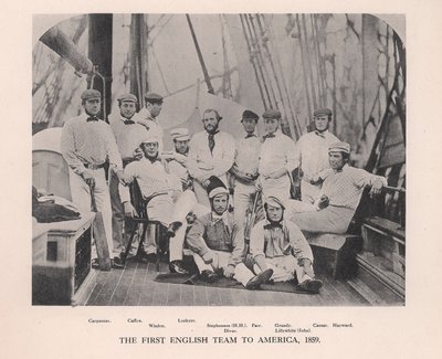 Az első angol krikettcsapat, amely Amerikában turnézott, 1859 1912 alkotó: Unbekannt