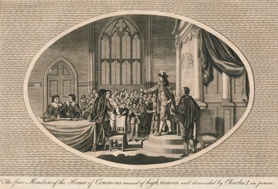 Az alsóház öt tagja, akiket hazaárulással vádolnak, 1642 1793 alkotó: Unbekannt