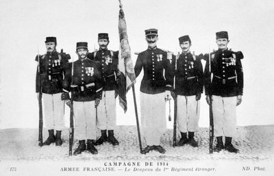 A Francia Idegenlégió 1. ezredének zászlaja, 1914 alkotó: Unbekannt