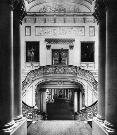 A nagy lépcsőház a Buckingham-palotában, London, 1935 alkotó: Unbekannt