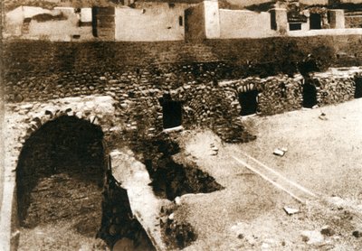A nagy terasz a criptoportico-n, Pompeii, Olaszország, 1900-as évek alkotó: Unbekannt