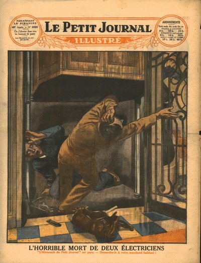 Két villanyszerelő szörnyű halála, 1929. alkotó: Unbekannt