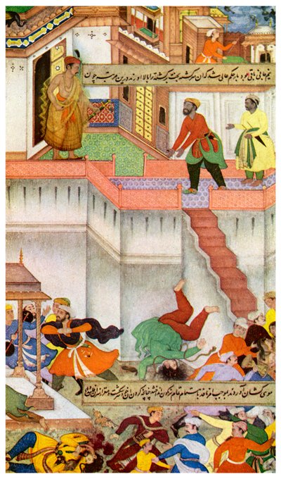 Adham Khan meggyilkolása Akbar által, c1600 1956 alkotó: Unbekannt