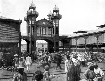 A piac, Port-au-Prince, Haiti, 1926 alkotó: Unbekannt
