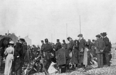 Mozgósítás a belgiumi Liege védelmére, 1914. július 31 alkotó: Unbekannt