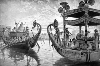 Tutanhamon múmiája, aki utoljára átkelt a Níluson, Egyiptom, ie 1325 1933-1934 alkotó: Unbekannt