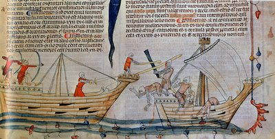 A tengeri csata, 1340 körül alkotó: Unbekannt