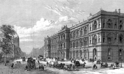 Az új otthoni és gyarmati irodák, Parliament Street, Westminster, London, 1875 alkotó: Unbekannt