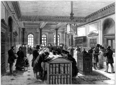 Az új végrendeleti hivatal, Somerset House, London, 1875 alkotó: Unbekannt
