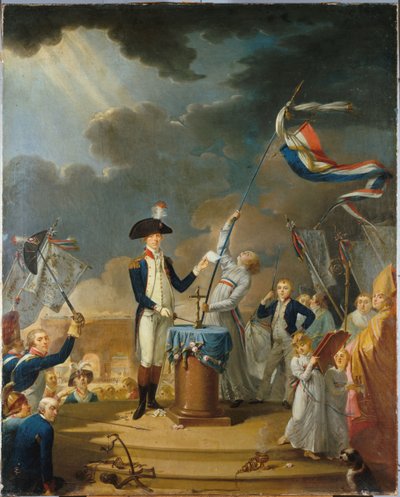La Fayette esküje a Szövetség fesztiválján, 1790. július 14-én, 1791. alkotó: Unbekannt