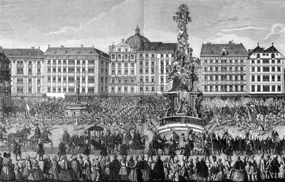 Mária Terézia, mint Ausztria főhercegnőjének tett hűségi eskü 1740. november 22-én, 1903. alkotó: Unbekannt