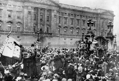 A fegyverszünet hivatalos értesítése, Buckingham-palota, 1918, 1936 alkotó: Unbekannt