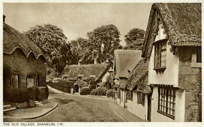 A régi falu, Shanklin, Wight-sziget, XX. század alkotó: Unbekannt
