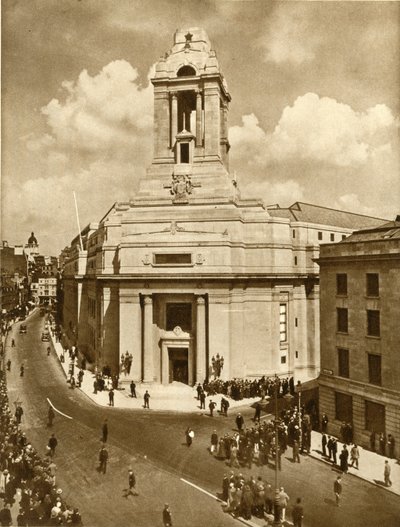 A szabadkőműves békeemlékmű megnyitása, a Great Queen Street, London, 1933. július 19., 1935. alkotó: Unbekannt