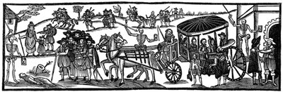 A pestis: menekülés az országba, 1630, 1910 alkotó: Unbekannt