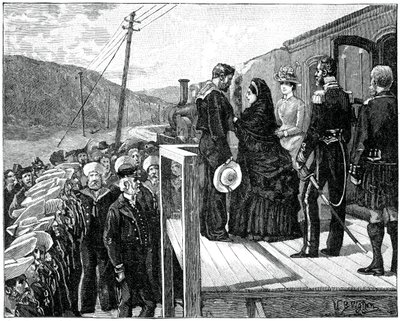 A királynő Albert-érmet ad át George Oatley parti őrnek, 19. század vége, 1900 alkotó: Unbekannt