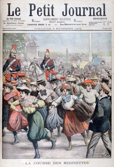 A Midinette versenye, 1903 alkotó: Unbekannt