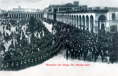 Mariano Soler püspök fogadása, Montevideo, Uruguay, 1900-as évek alkotó: Unbekannt