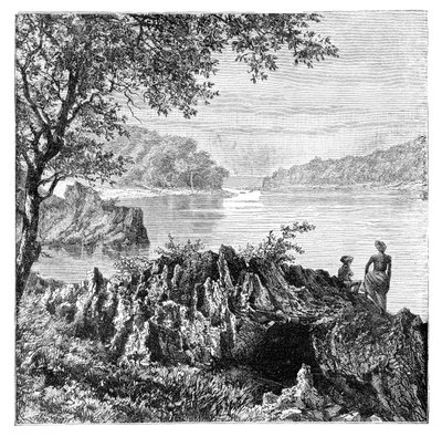 A Salwen folyó Moulmein felett, Mianmarban, 1895 alkotó: Unbekannt