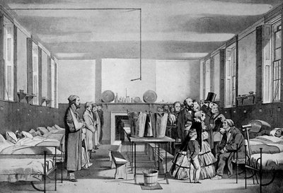 Királyi látogatás a bromptoni kórházban, 1850-es évek, 1920 körül alkotó: Unbekannt