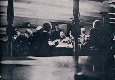A jelenet a Győzelemről a hadbíróság alatt, 1906 alkotó: Unbekannt
