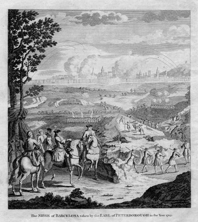 Barcelona ostroma Peterborough grófja által 1705-ben alkotó: Unbekannt