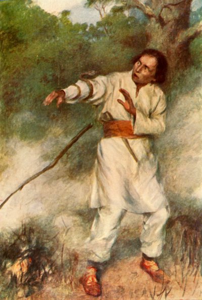 „A kígyó gyorsan a karja köré fonódott”, 1917. alkotó: Unbekannt