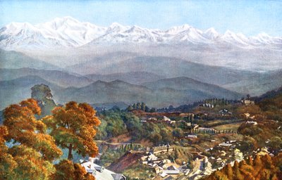 Havazás Jalapaharból, Darjeelingből, Indiából, a XX. század elején alkotó: Unbekannt