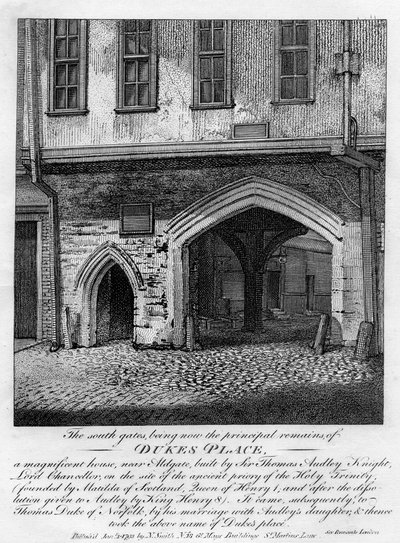A déli kapuk, a Dukes Place, Aldgate közelében, London, 1793 alkotó: Unbekannt
