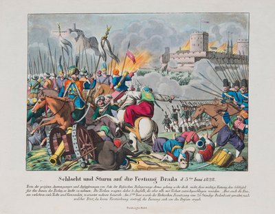 A Brailov-erőd megrohanása 1828. június 15-én, kb. 1830 alkotó: Unbekannt