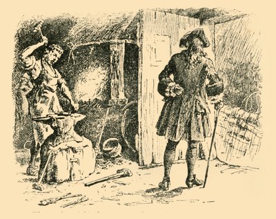 Kalapácsának ütései az üllőn tartották az időt 1907 című dalához. alkotó: Unbekannt