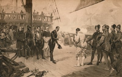 Don Anton átadása Sir Francis Drake-nek, 1579. március 1., 1905 alkotó: Unbekannt