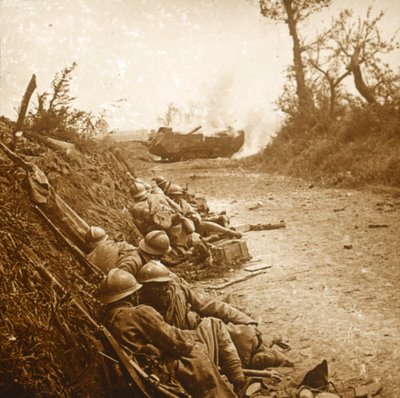 Courcelles elfoglalása, Észak-Franciaország, 1918. június alkotó: Unbekannt