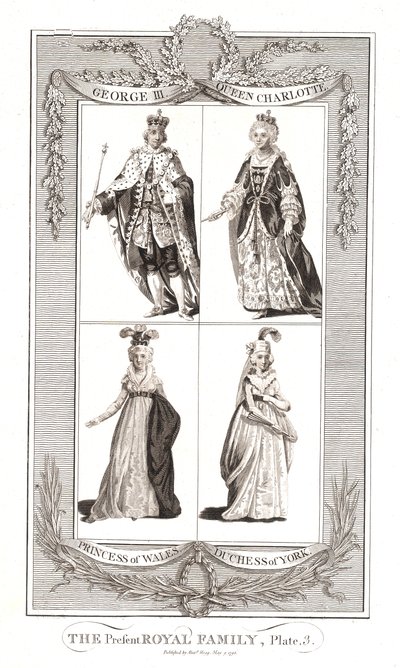 Az akkori királyi család Alexander Hogg 1795. május 9-én publikálta alkotó: Unbekannt