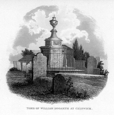 William Hogarth sírja Chiswickben, 1840 alkotó: Unbekannt