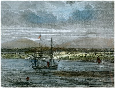 Mauna Loa és Manua Kea vulkánok, Hawaii, 1880 alkotó: Unbekannt
