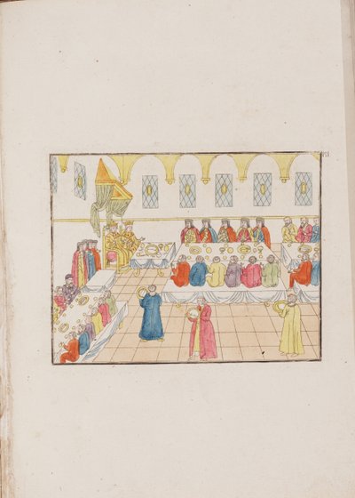 Mihail Fedorovics cár és Evdokia Lukyanovna esküvői szertartása, 1810 alkotó: Unbekannt