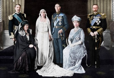 York hercegének és Lady Elizabeth Bowes-Lyon esküvője, 1923. alkotó: Unbekannt