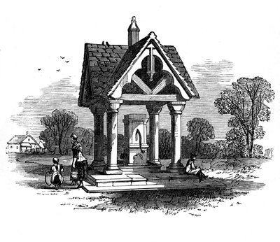 A kút az Ockley Greenen, Surrey, 19. század alkotó: Unbekannt