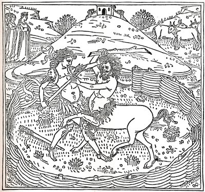 Thészeusz és a Kentaur, Plutarkhosz: Párhuzamok élete, 1491, 1917 alkotó: Unbekannt