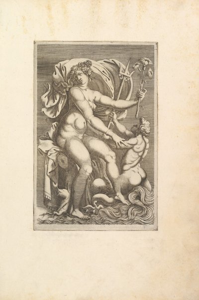 Thetis Tritonnal ülve, 16. század. alkotó: Unbekannt