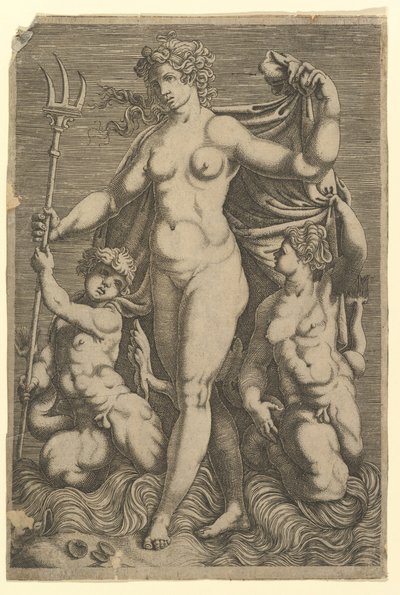 Thetis két tritonnal áll. alkotó: Unbekannt