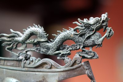 Thian Hock Keng templom. Sárkány. Szingapúr alkotó: Unbekannt