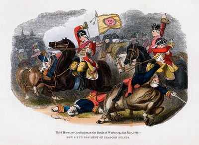 Harmadik ló vagy karabinerek a warburgi csatában, 1760. július 31. alkotó: Unbekannt