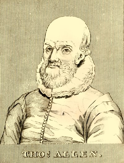 Thomas Allen, 1542-1632, 1830. alkotó: Unbekannt