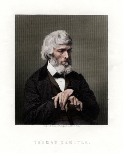 Thomas Carlyle skót esszéíró, szatirikus és történész, 19. század közepe-vége alkotó: Unbekannt