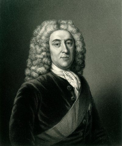 Thomas Holles Pelham, Newcastle hercege, K.G., c1740, c1884. alkotó: Unbekannt