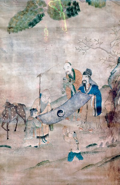 A Tai Chi három bölcse, kínai, 17. vagy 18. század alkotó: Unbekannt